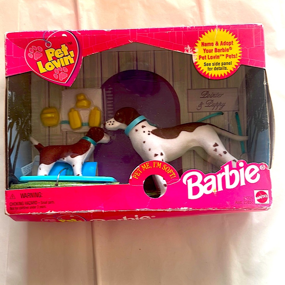 Authentic New in Box Barbie Pet Lovin’ Pointer & Puppy from 1999